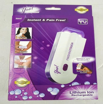 Rechargeable Epilator Remover Smooth Touch Hair Removal Instant Pain Free Razor Sensor (Purple)