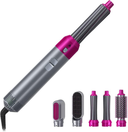 Muti-Functional 5-in-1 Hair Styling Tool Detachable Hot Air Brush Hair Dryer with Comb