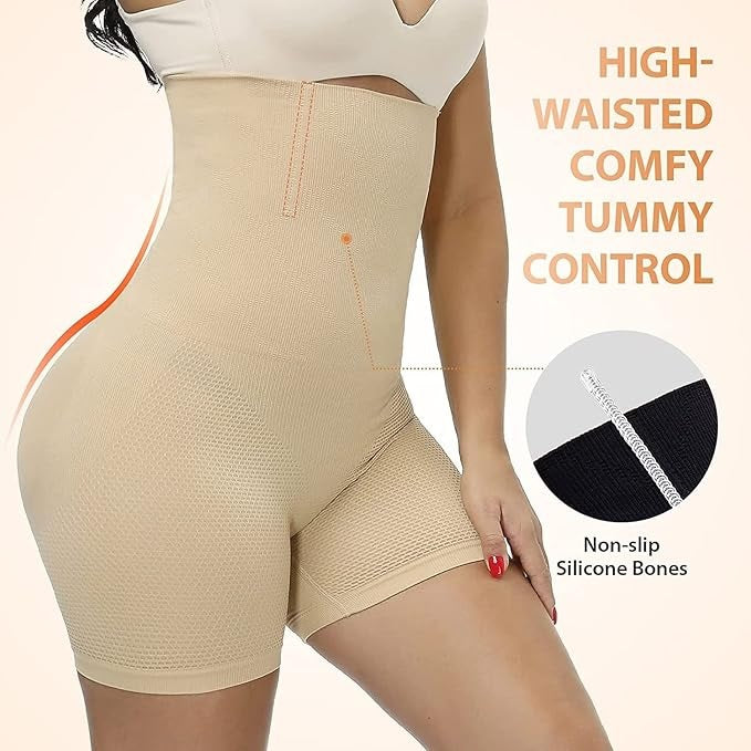 High Waist Body Shaper for Women, Thigh Slimmer, Butt Shaper, Waist Shaper, High Waist Shapewear for Women, Flat Tummy Control, Skin