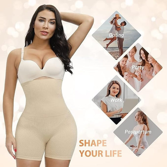 High Waist Body Shaper for Women, Thigh Slimmer, Butt Shaper, Waist Shaper, High Waist Shapewear for Women, Flat Tummy Control, Skin