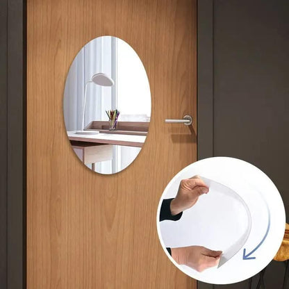 Combo Of Oval Shape & Square Shape Mirror (Pack Of 2)