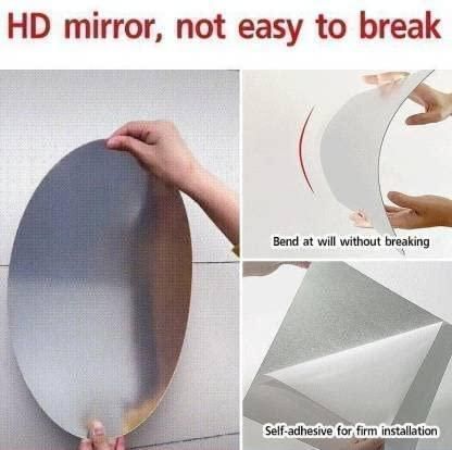 Combo Of Oval Shape & Square Shape Mirror (Pack Of 2)