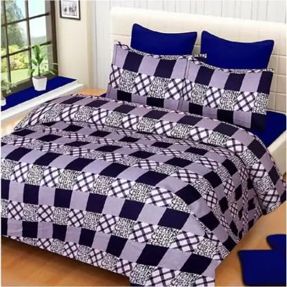 Microfibre Double 3D Luxury Bedsheet with Pillow Covers