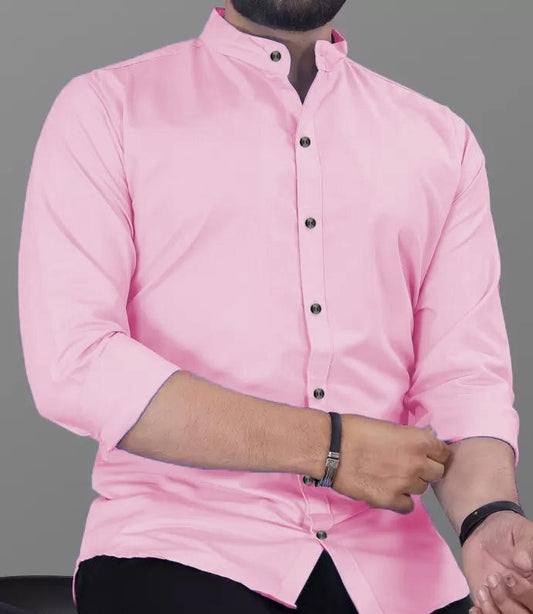 Pink Slim Fit Formal Shirt