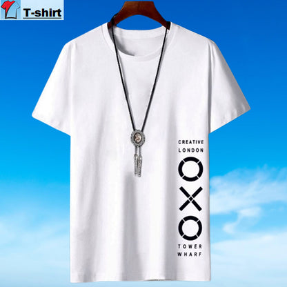 Classic Partywear Roundneck Half Sleeve Designer T-Shirt_For Summer