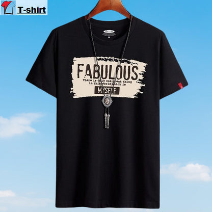 Classic Partywear Roundneck Half Sleeve Designer T-Shirt_For Summer