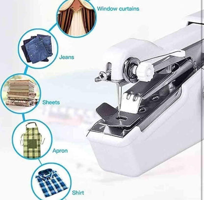 Stitch Handheld Cordless Portable White Sewing Machine