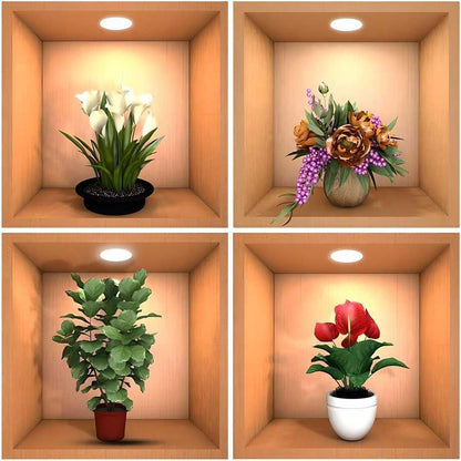 Green Plant Potted 3D Wall Stickers (Set of 1)