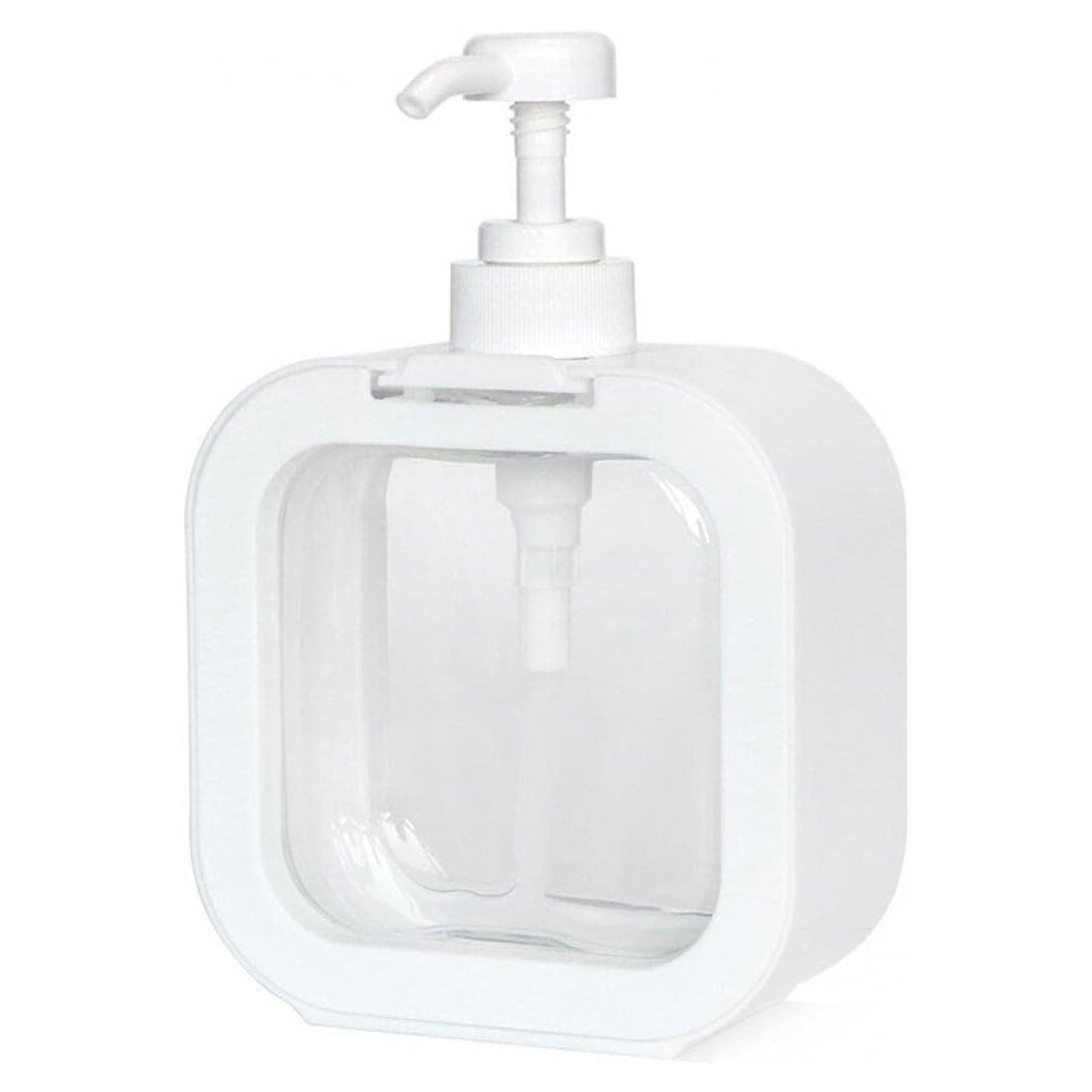 Snap Sink Dispenser Plastic Clear Empty Pump Lotion Bottles (1 Set)